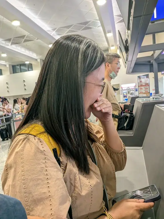 清晨機場報到